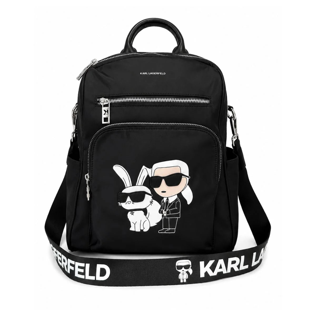 Karl Lagerfeld Paris k Ikonik Black Women Backpack – JLOOD.COM