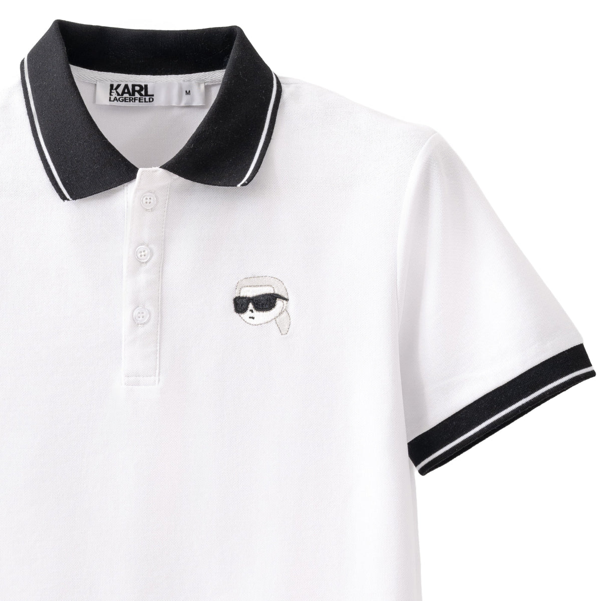 KARL Polo Karl Ikonik -WHT BLK