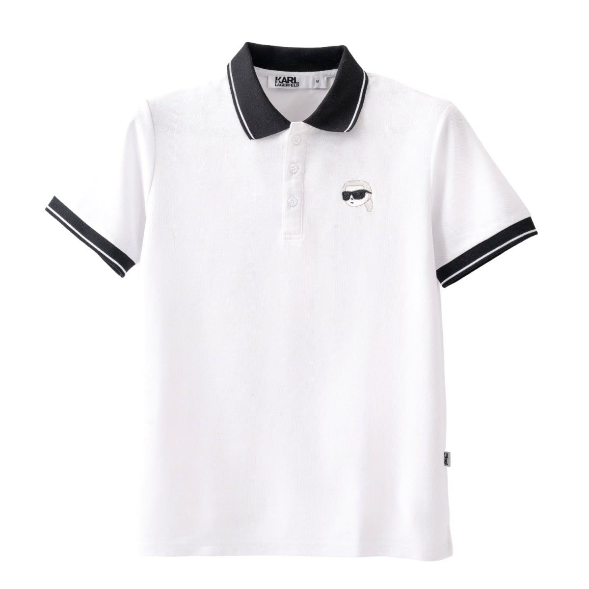 KARL Polo Karl Ikonik -WHT BLK - White / M