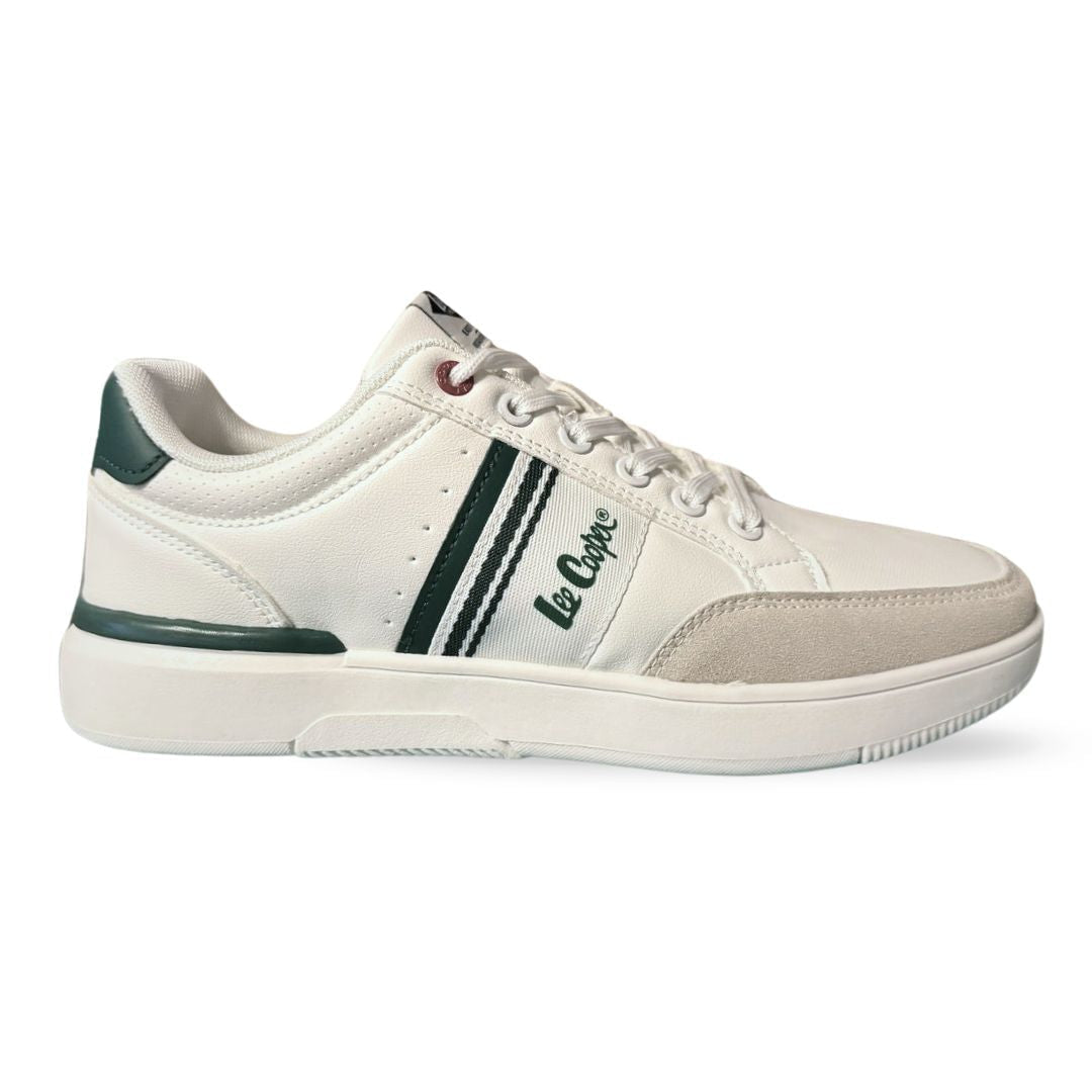 Lee Cooper Lace-Up Sneakers Men LC807130M-WHT - White / 40