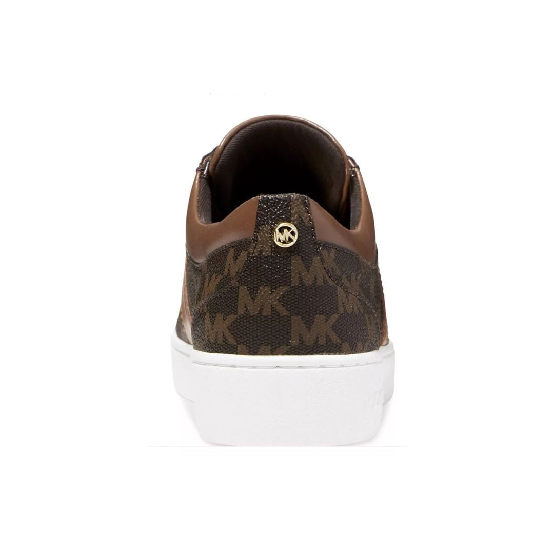 Michael Kors Juno Stripe Monogram Logo Trainer Women - BRN - 38 / Brown