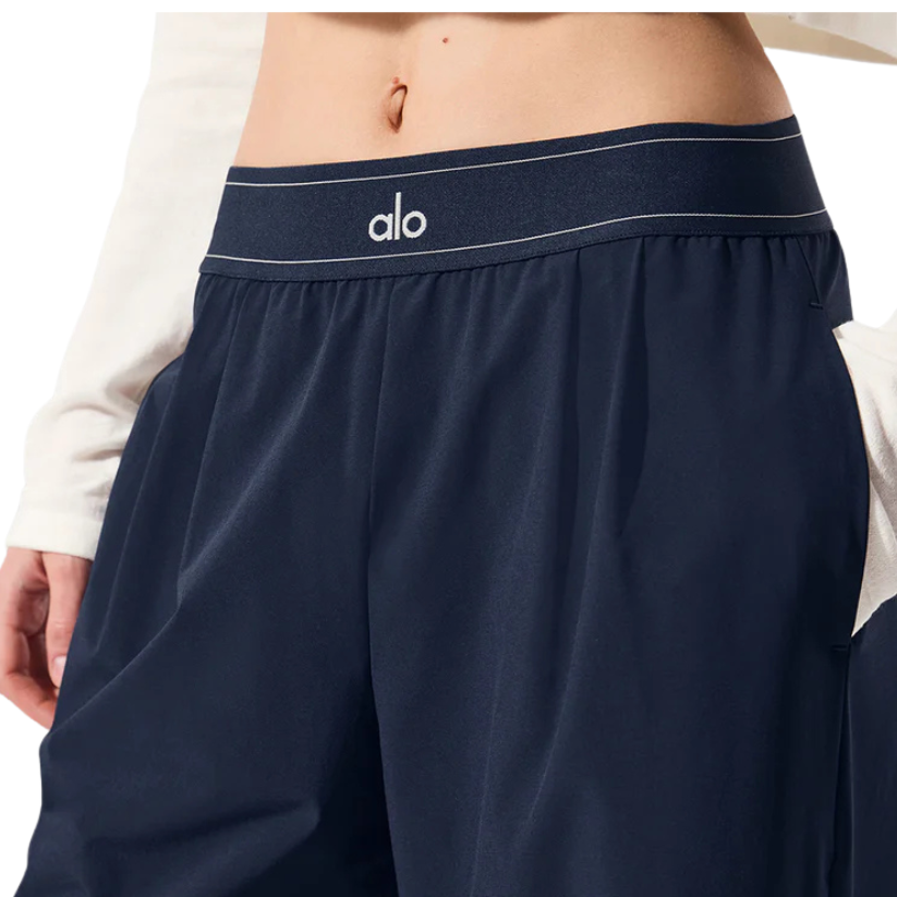 New AL Yoga Suit Up Trouser Quick-Dry Loose-Fit Wide-Leg Pants-NVY-BLK-GRY