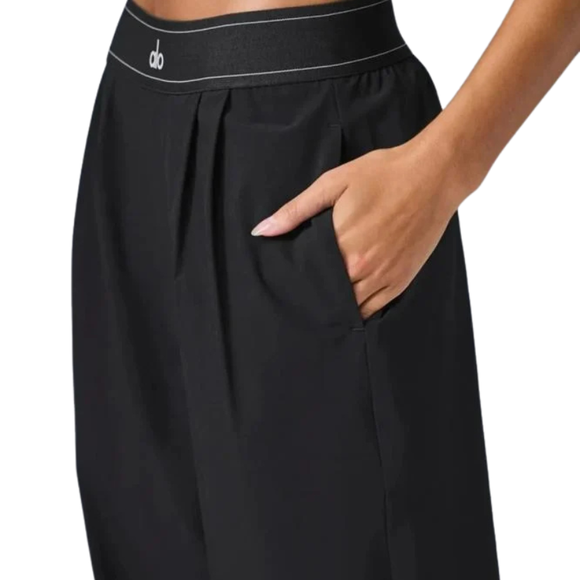 New AL Yoga Suit Up Trouser Quick-Dry Loose-Fit Wide-Leg Pants-NVY-BLK-GRY