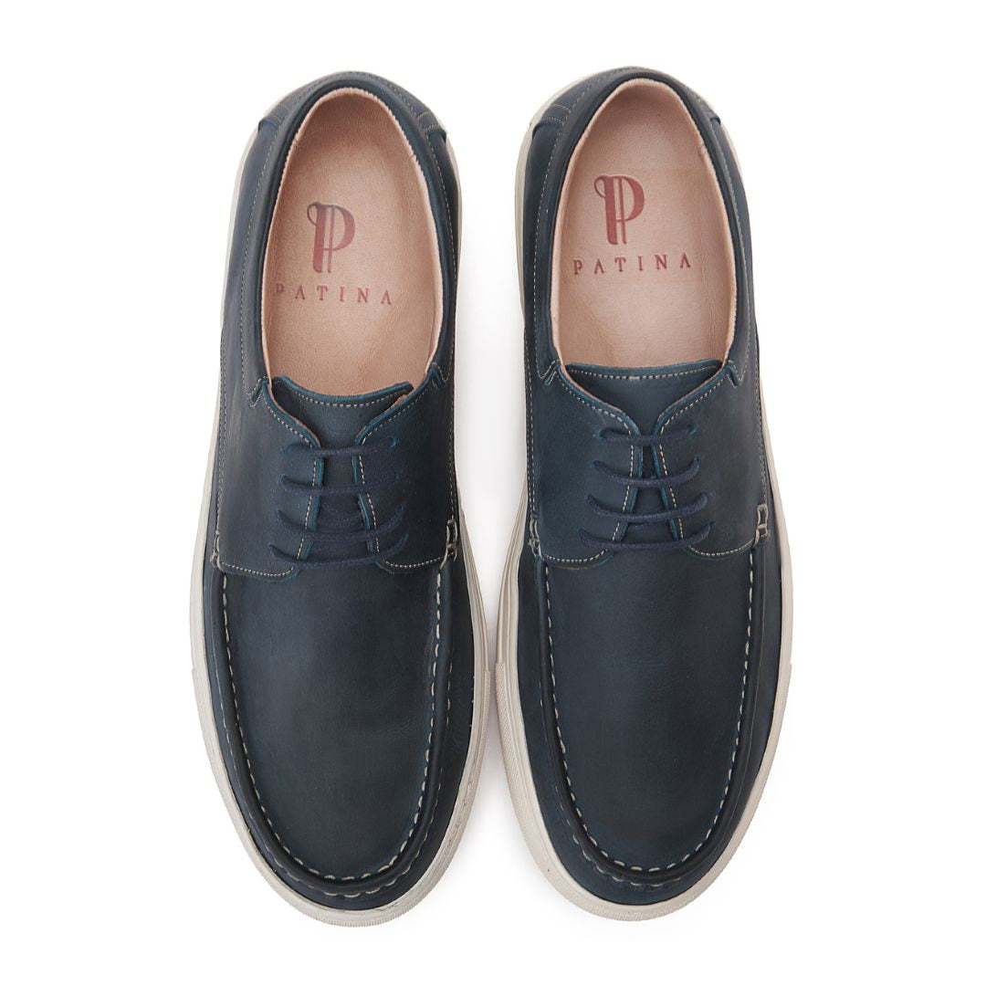 PATINA Causal Leather Shoes Men 200-10-NVY