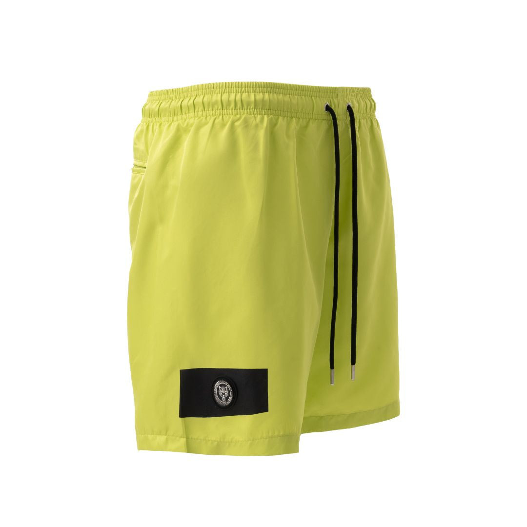 PLEIN SPORT Logo Print Drawstring Swim Shorts Men PS25045-YEL