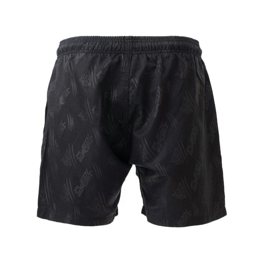 PLEIN SPORT Logo Print Drawstring Swim Shorts Men PS25046-BLK