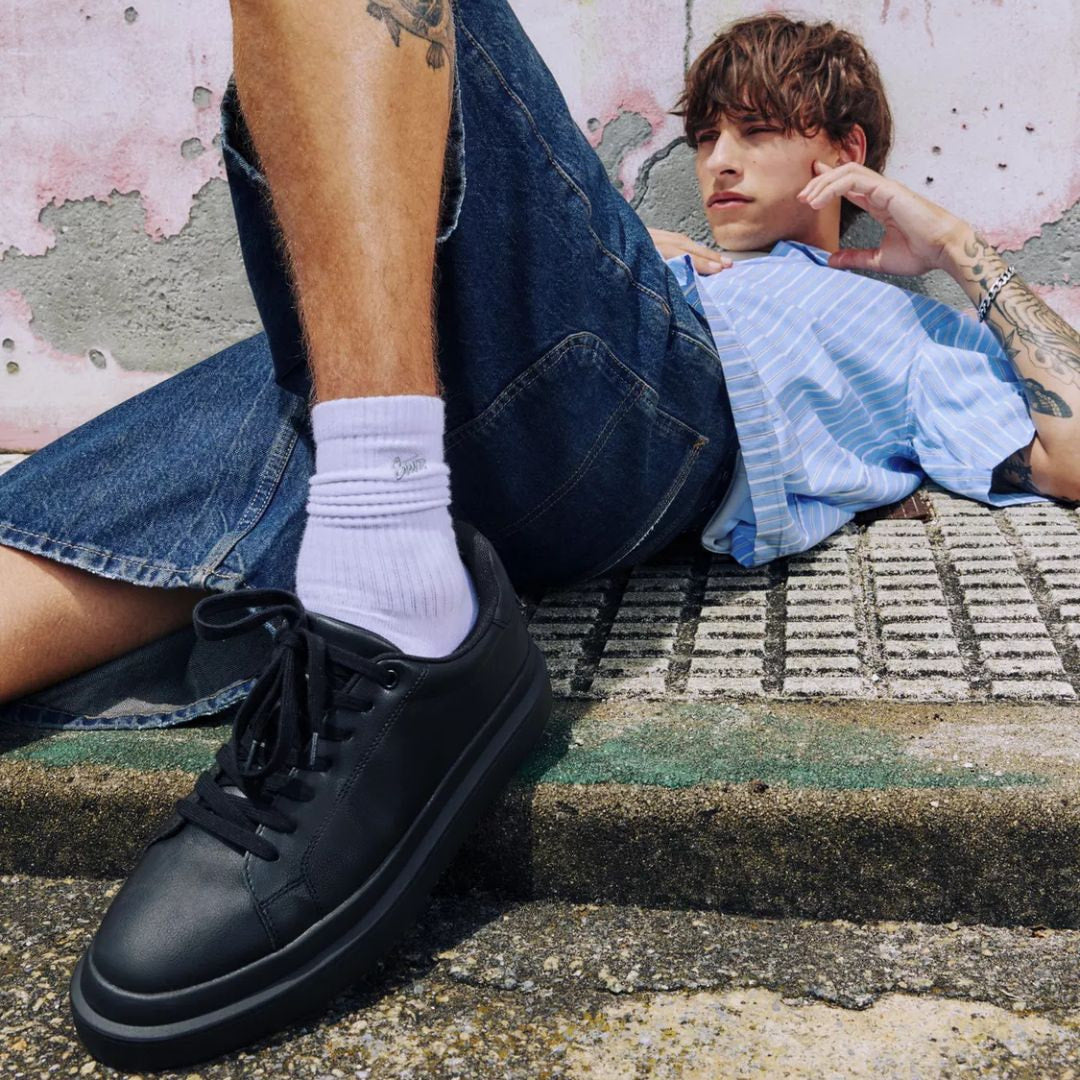 Pull & Bear Chunky Sole Sneakers Men 2204-340-BLK