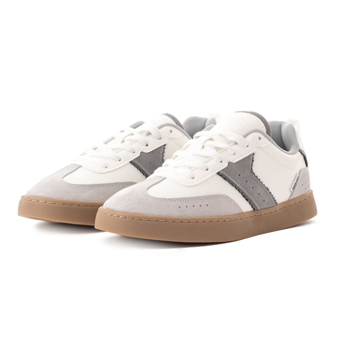 Pull & Bear Contrast Retro Trainers 1312-340- WHT