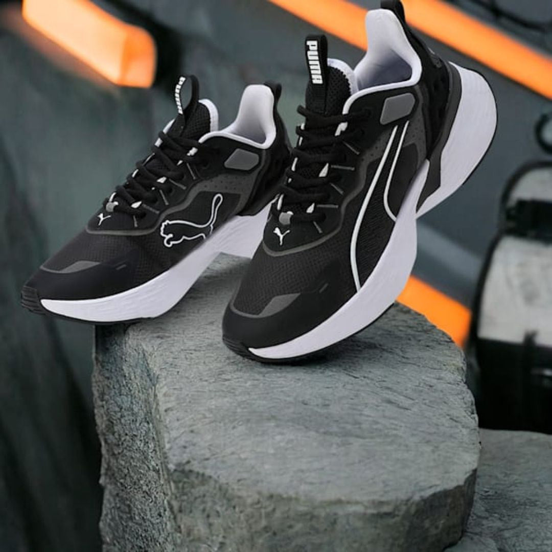 PUMA Softride Sway Running Sneakers Men 379443-01-BLK