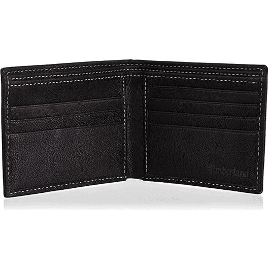 Timberland Leather RFID Blocking Passcase Security Wallet - Black - Accessories