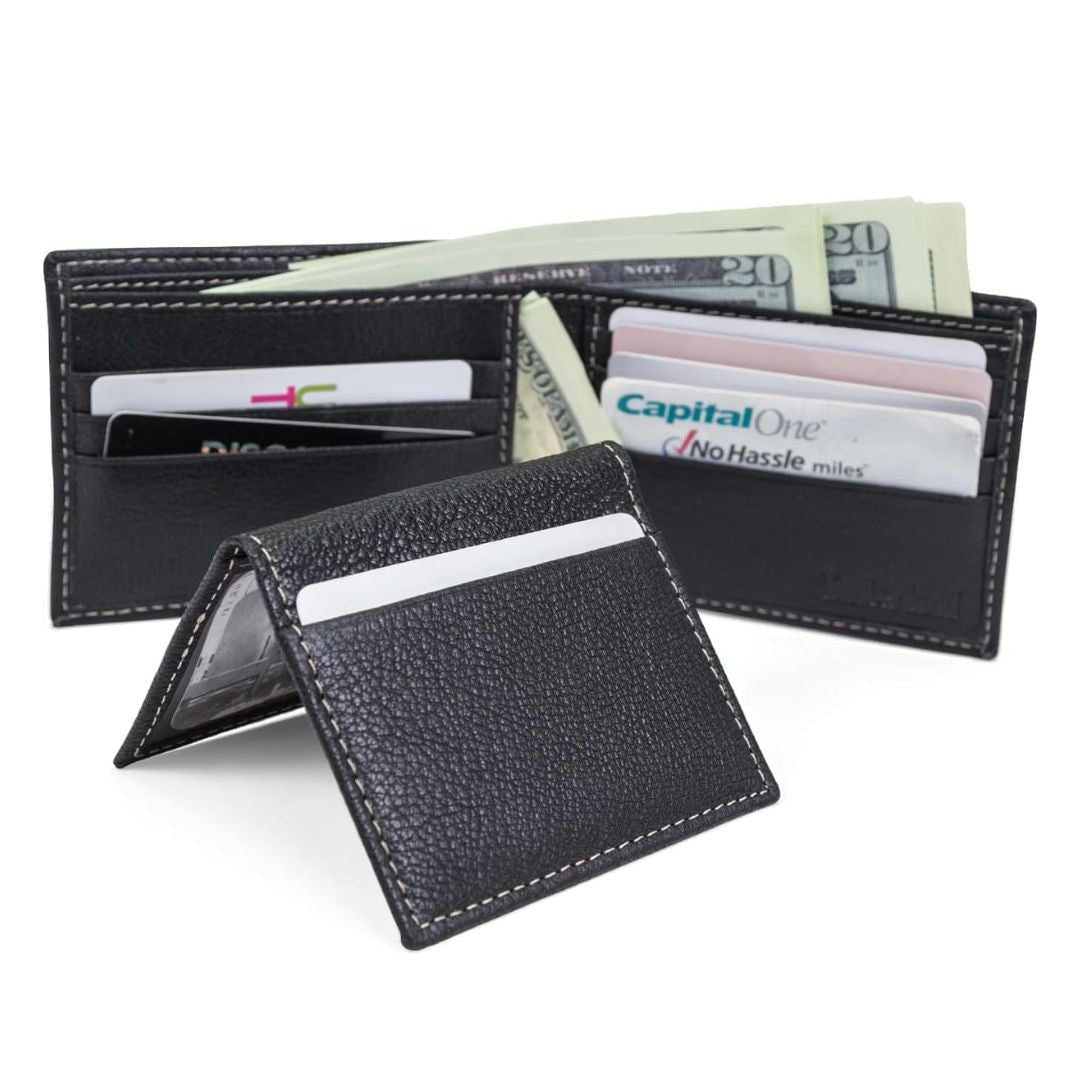Timberland Leather RFID Blocking Passcase Security Wallet - BLK - Black