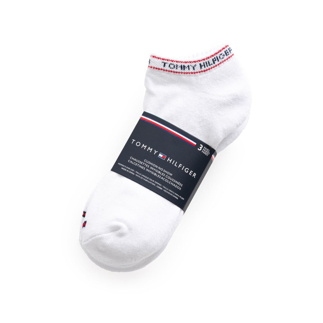 Tommy Hilfiger Ankle Flag Sock 3-Pack Socks - WHT - 3 Pairs / White / OS