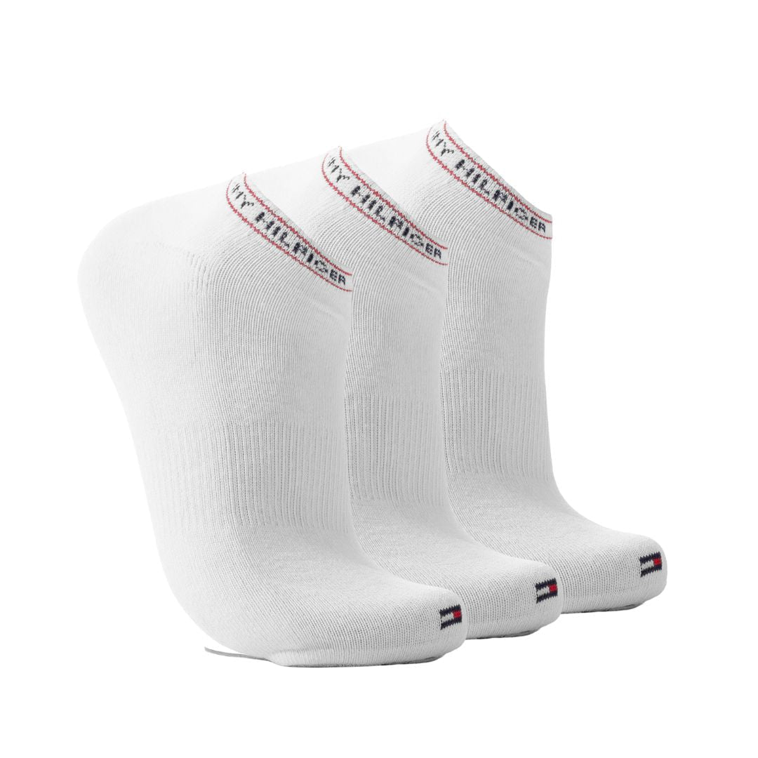 Tommy Hilfiger Ankle Flag Sock 3-Pack Socks - WHT - 3 Pairs / White / OS