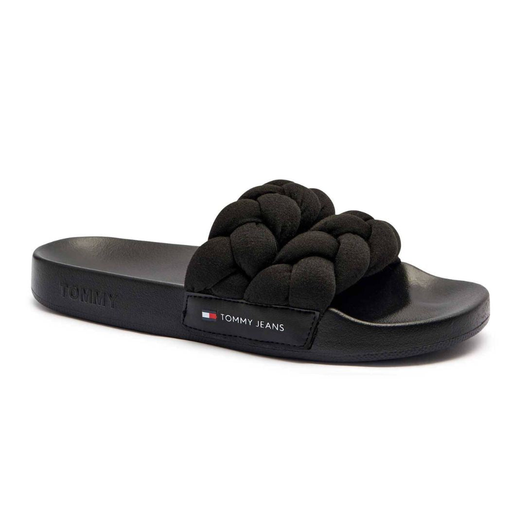 Tommy Hilfiger Braided Strap Slides EN0EN02764 BLK Black / 35