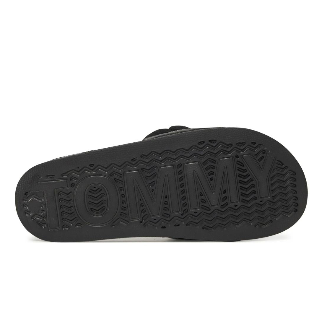 Tommy Hilfiger Braided Strap Slides EN0EN02764 BLK