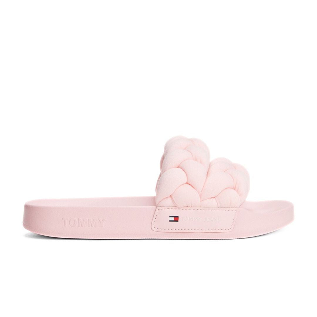 Tommy Hilfiger Braided Strap Slides EN0EN02764 PNK