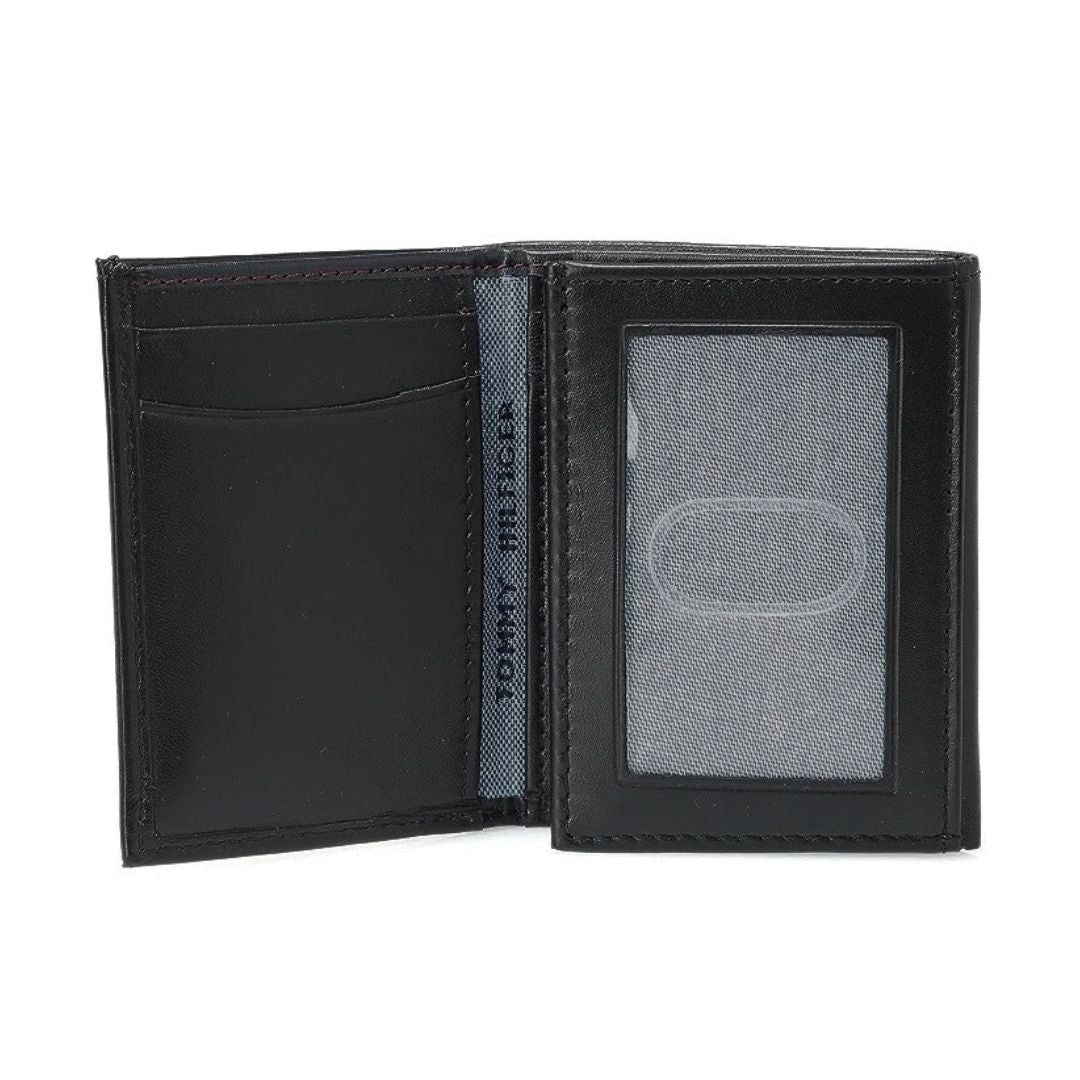 Tommy Hilfiger Cambridge Trifold Leather Wallet - Black