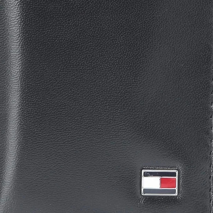 Tommy Hilfiger Cambridge Trifold Leather Wallet - Black - Accessories
