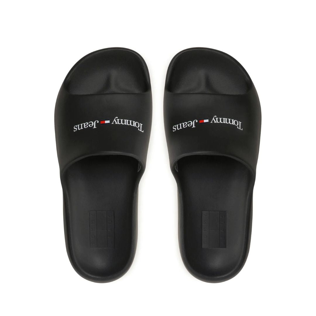 Tommy Hilfiger Chunky Flatform Pool Slides - BLK