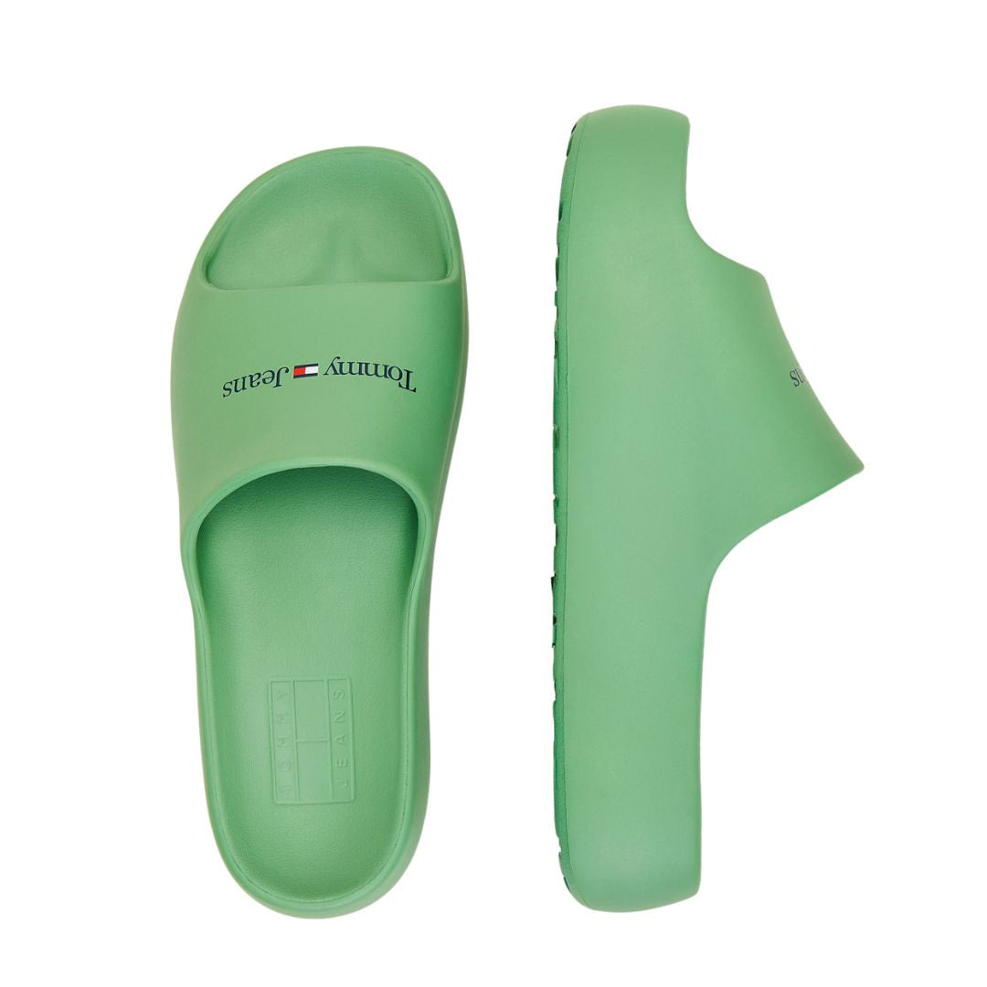 Tommy Hilfiger Chunky Flatform Pool Slides - GRN