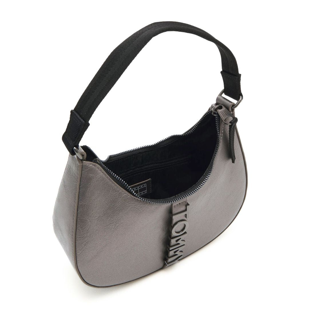 Tommy Hilfiger City Metal Logo Shoulder Bag - CHM - Champagne