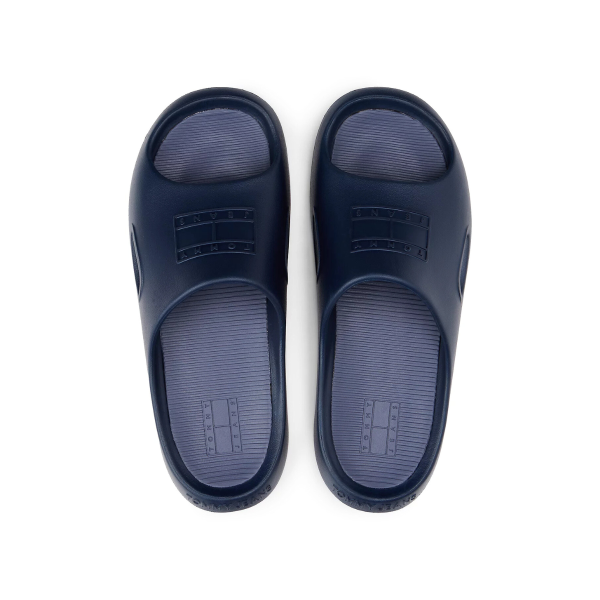 Tommy Hilfiger Cutout Embossed Pool Slides NVY