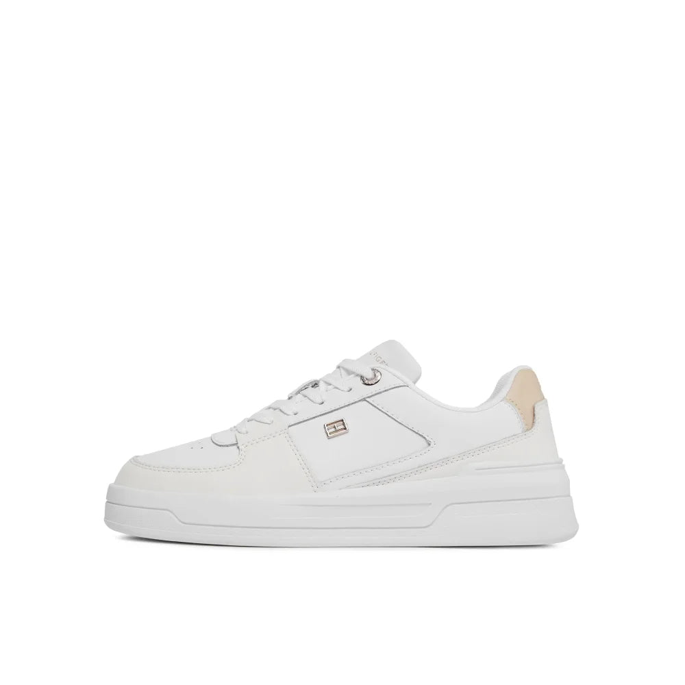 Tommy Hilfiger Essential Basket Sneaker FW0FW07684-WHTBEG - Shoes
