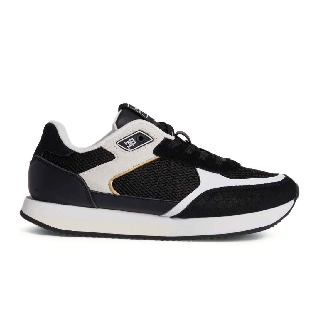 Tommy Hilfiger Essential Elevated Runner Sneakers FW0FW07700-BLK - Black / 40 / M