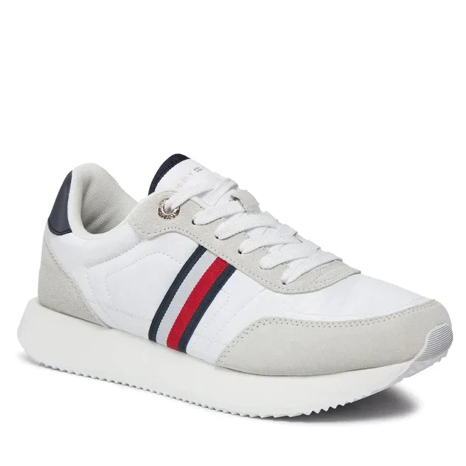 Tommy Hilfiger Essential Runner Global Stripes Women FW0FW07831 - WHT - Shoes
