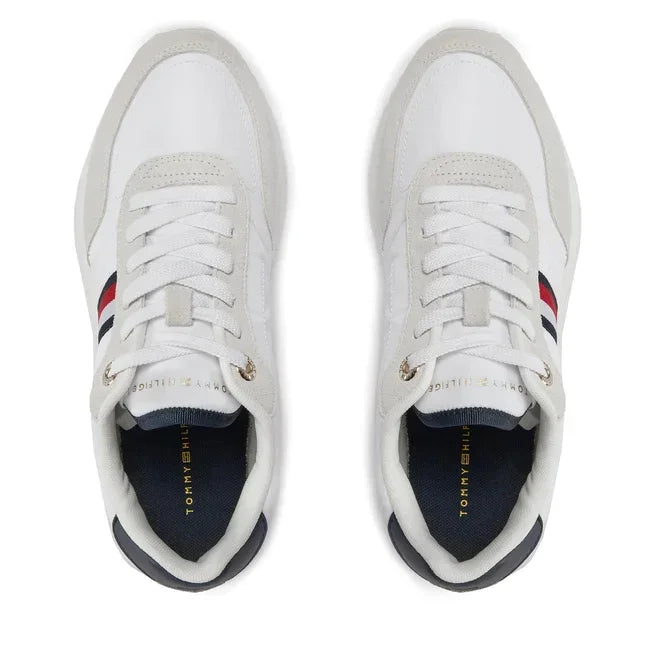 Tommy Hilfiger Essential Runner Global Stripes Women FW0FW07831 - WHT - Shoes