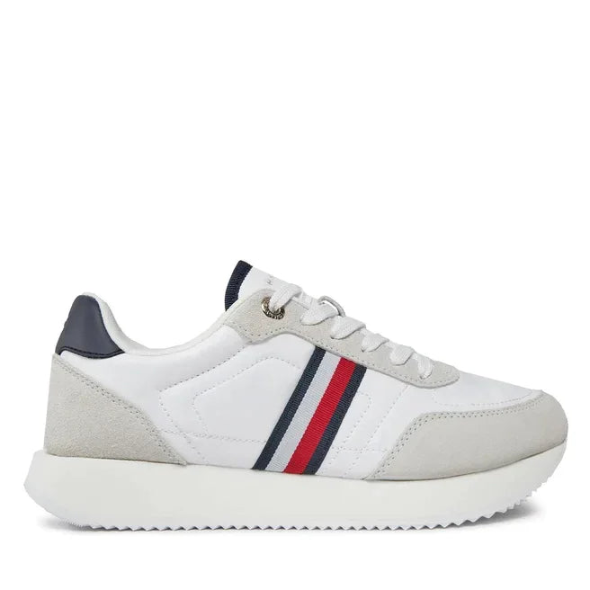 Tommy Hilfiger Essential Runner Global Stripes Women FW0FW07831 - WHT - Shoes