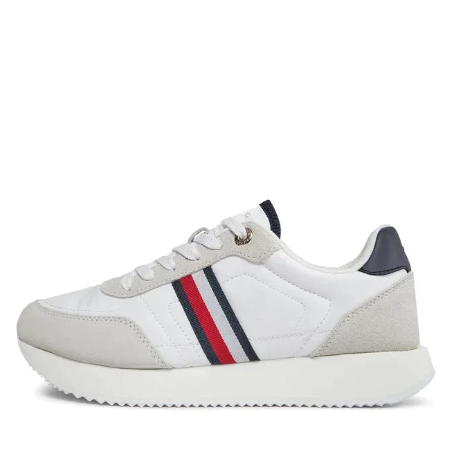 Tommy Hilfiger Essential Runner Global Stripes Women FW0FW07831 - WHT - Shoes