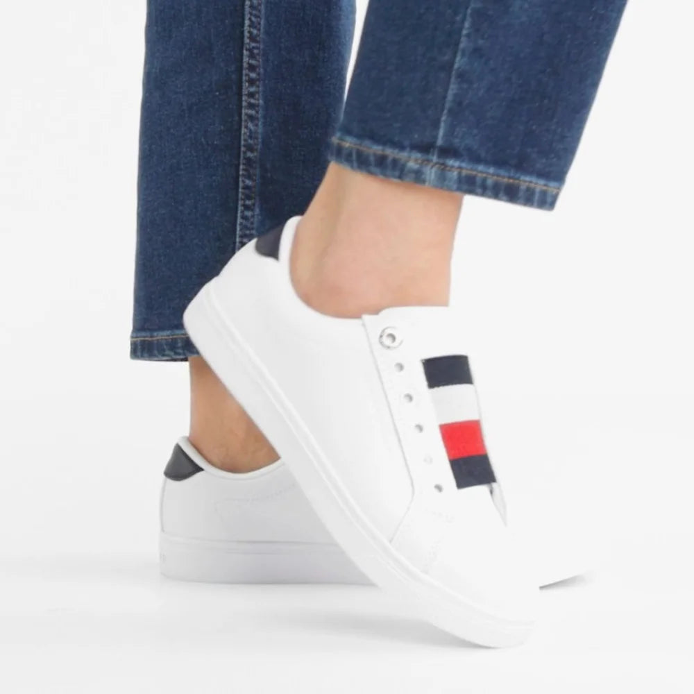 Tommy Hilfiger Essential Slip On Sneaker Women - WHT - Shoes