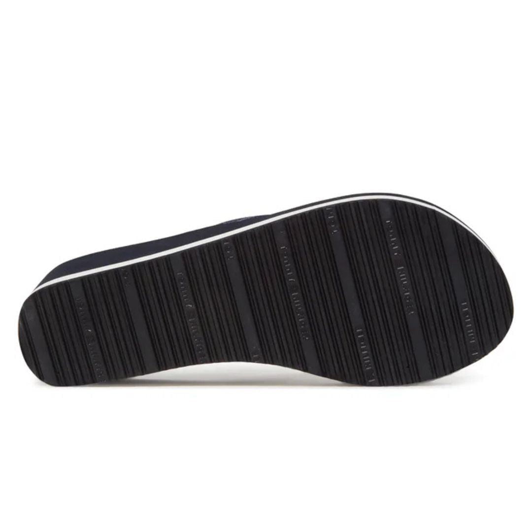 Tommy Hilfiger Flip Flops TH Stripes Wedge Beach Sandal FW0FW08521 NVY