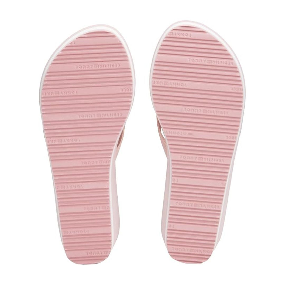 Tommy Hilfiger Flip Flops TH Stripes Wedge Beach Sandal FW0FW08521 PNK