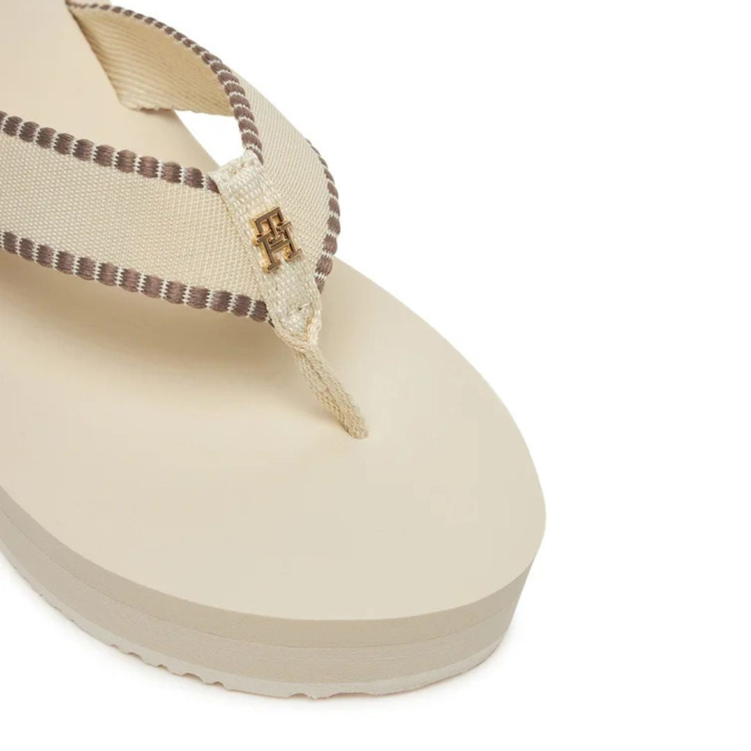 Tommy Hilfiger Flip Flops Toe separator FW0FW08738 OFFWHT