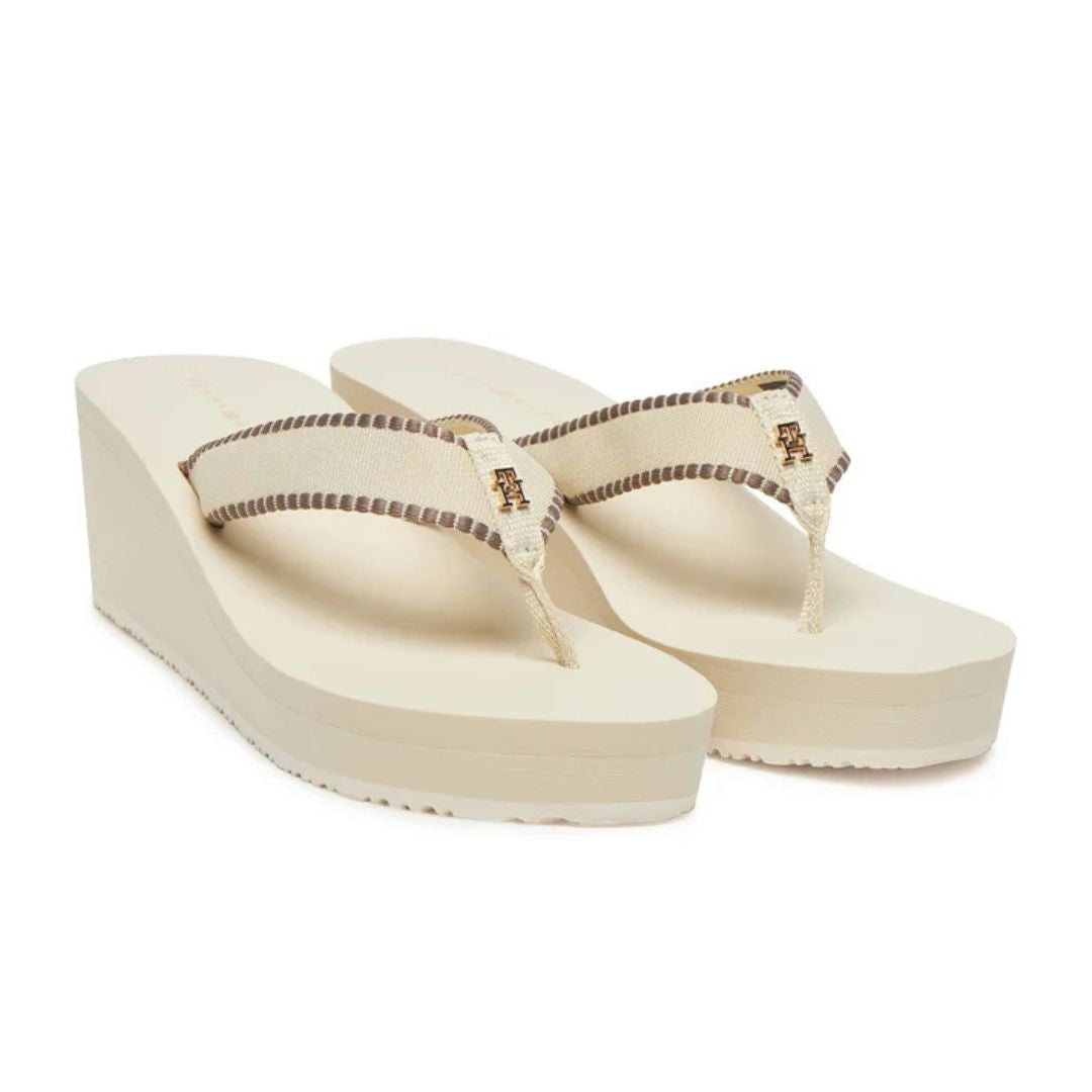 Tommy Hilfiger Flip Flops Toe separator FW0FW08738 OFFWHT