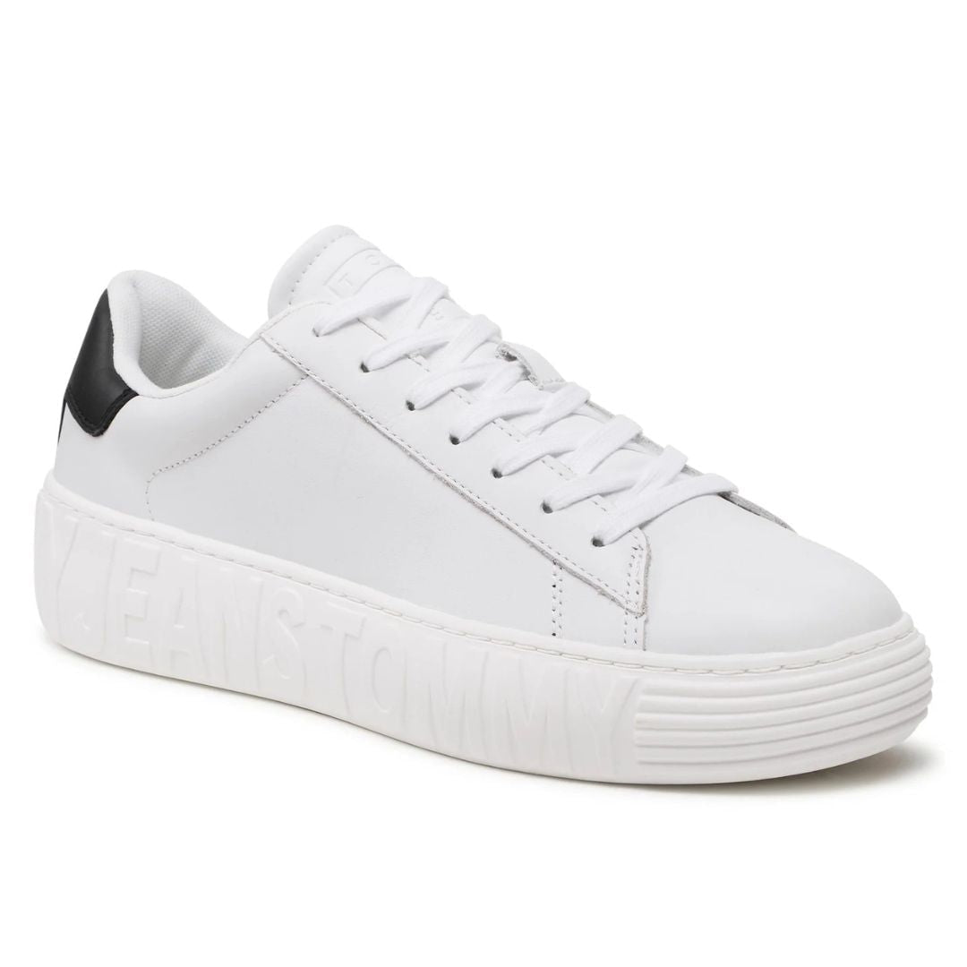 Tommy Hilfiger Jeans Sneakers Leather Outsole EM0EM01159-WHT