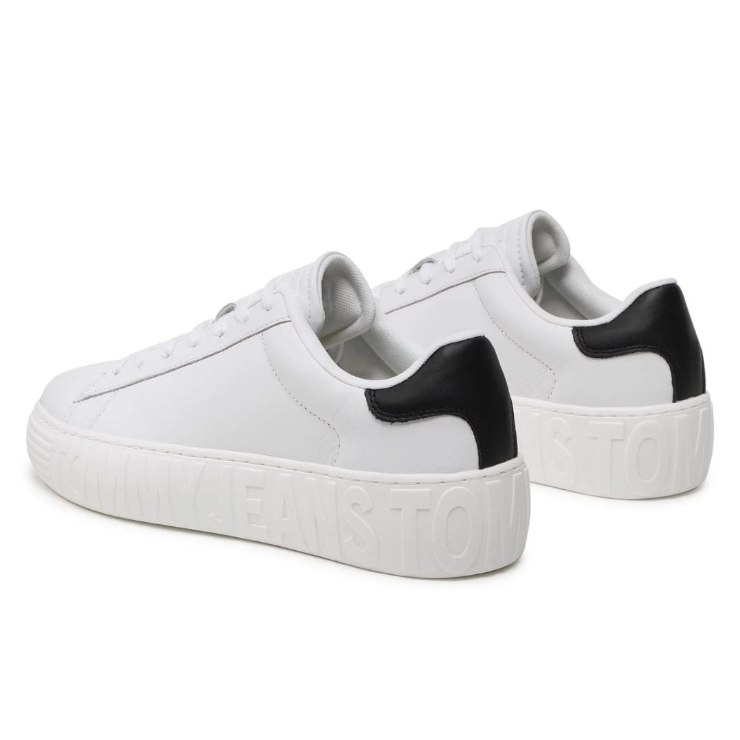 Tommy Hilfiger Jeans Sneakers Leather Outsole EM0EM01159-WHT