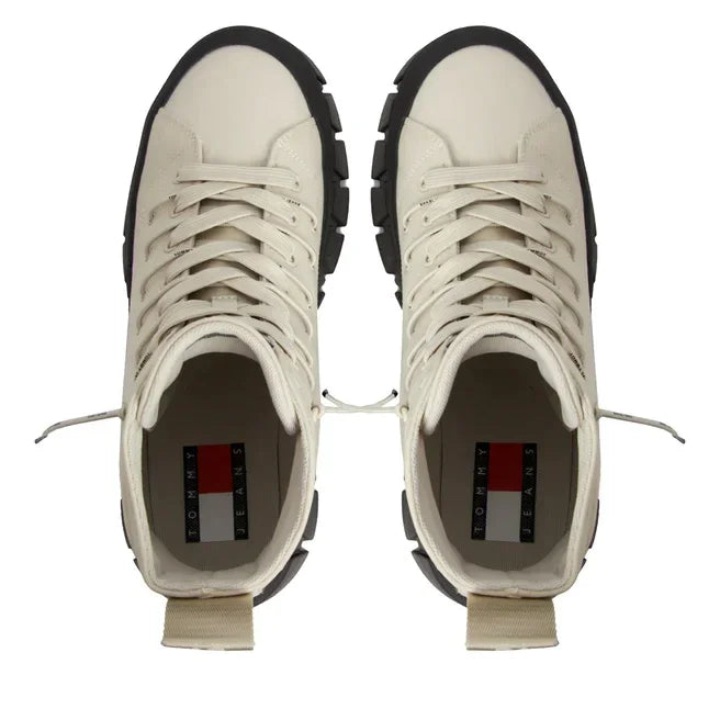 Tommy Hilfiger Jeans TJW Vulc Plt Nylon Mc Sneakers Women EN0EN02241 - BEG - Shoes