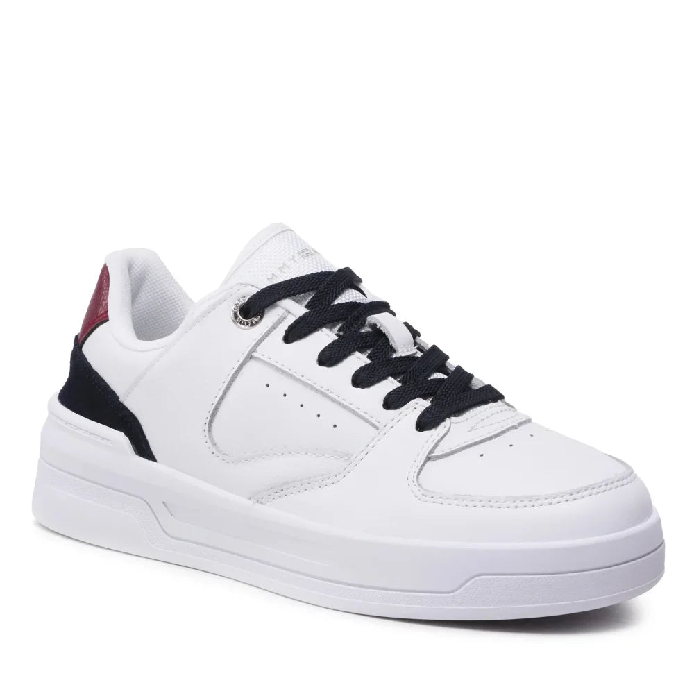 Tommy Hilfiger Leather Basket Sneaker Women FW0FW06951 - WHT - Shoes