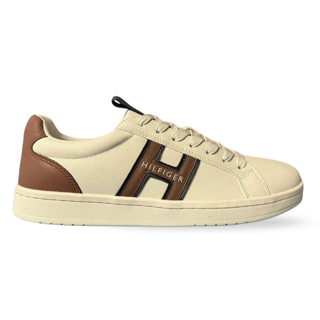Tommy Hilfiger Lewly Sneaker Men - OFFWHTBRN - Off White/ Brown / 40