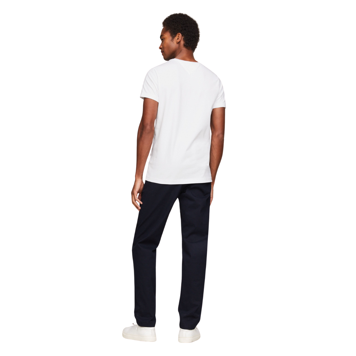 Tommy Hilfiger Logo Flag Detail Crew Neck T-Shirt