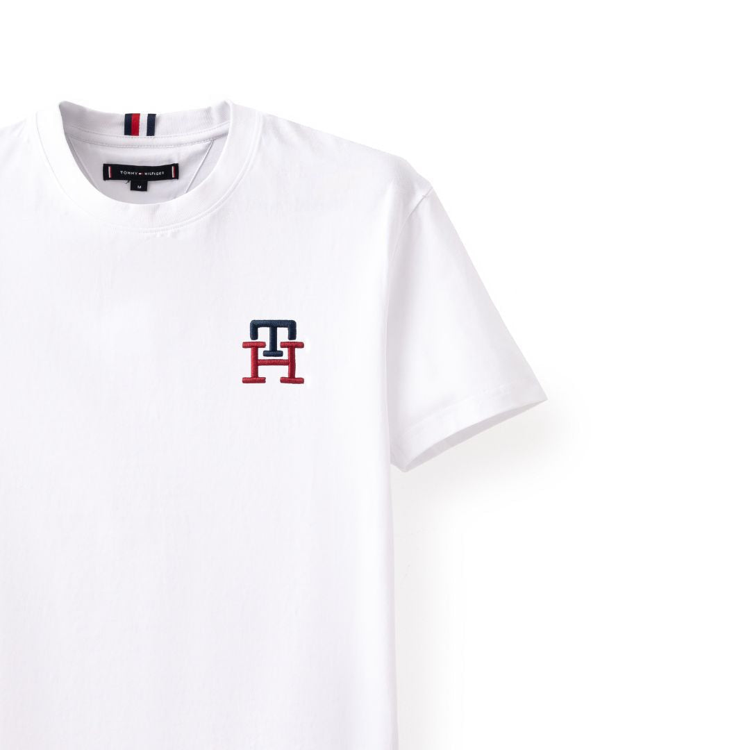 Tommy Hilfiger Monogram Logo Crew Neck Graphic T-Shirt Men