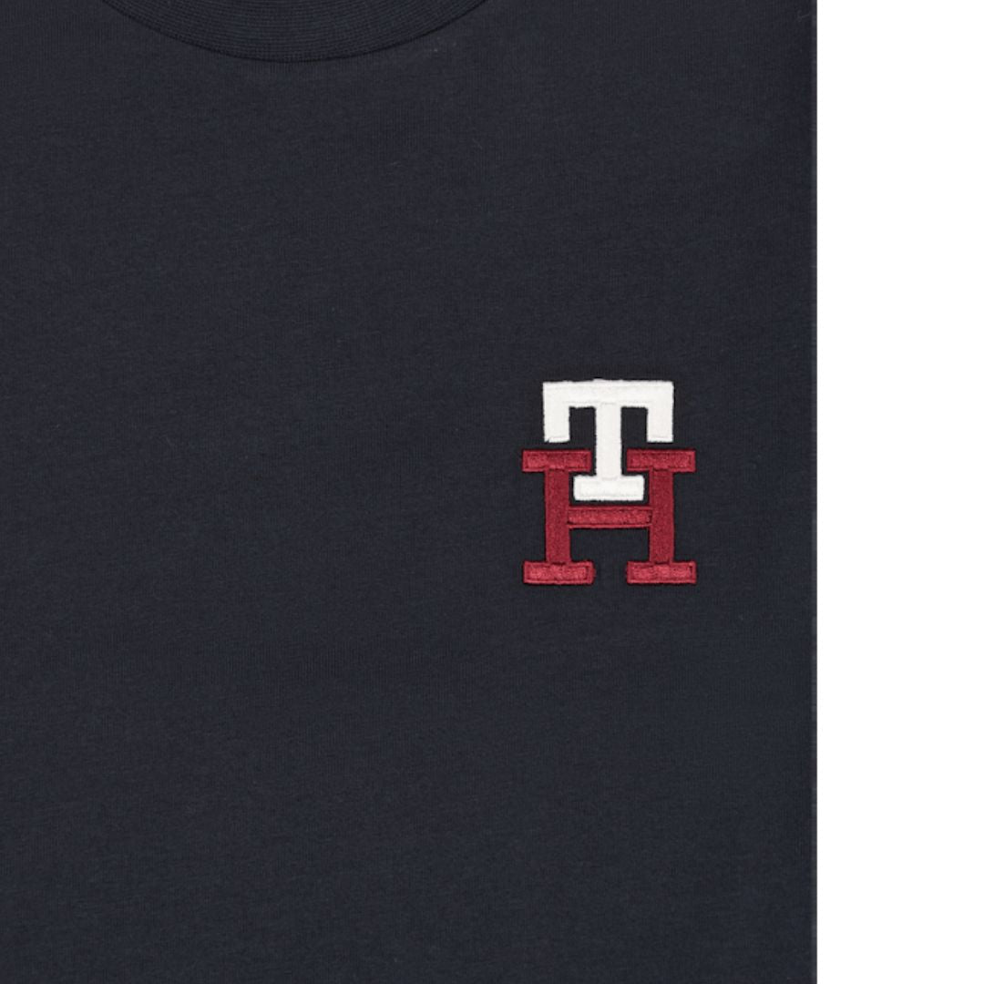 Tommy Hilfiger Monogram Logo Crew Neck Graphic T-Shirt Men