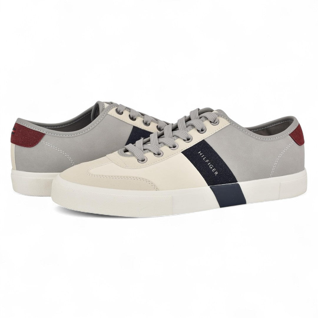 Tommy Hilfiger Pandora 2 Leather Sneakers Men - CRM - Cream/ Gray / 41