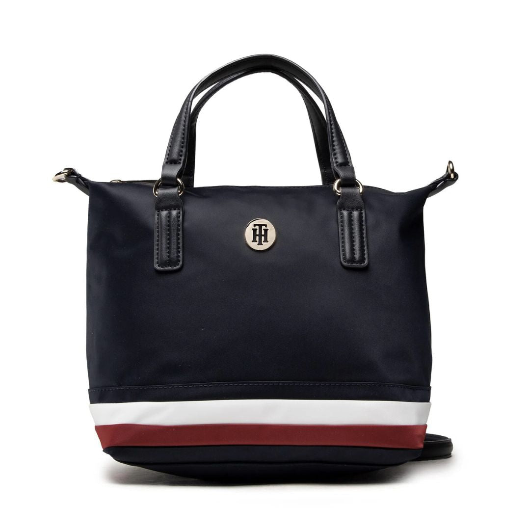 Tommy Hilfiger Poppy Small Tote Corp AW0AW10444-BLK - Black