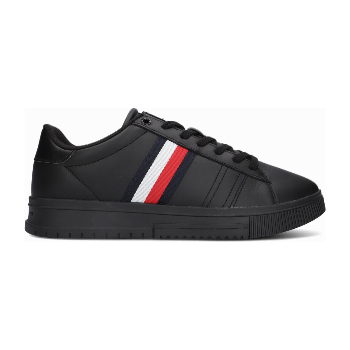 Tommy Hilfiger Supercup Leather FM0FM04706-BLK - Black / 41