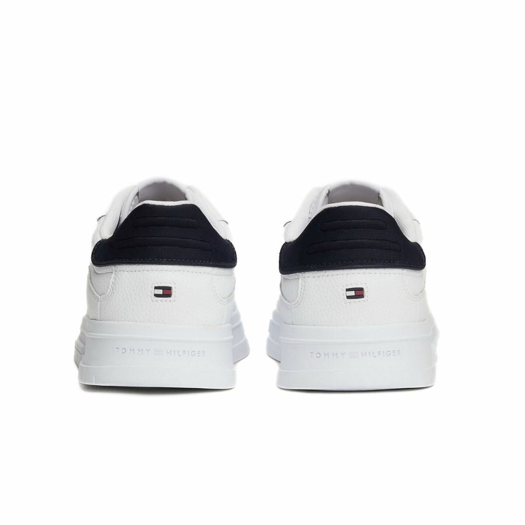 Tommy Hilfiger Supercup Stripes Tumbled LTH Sneakers Men FM0FM05300-WHT