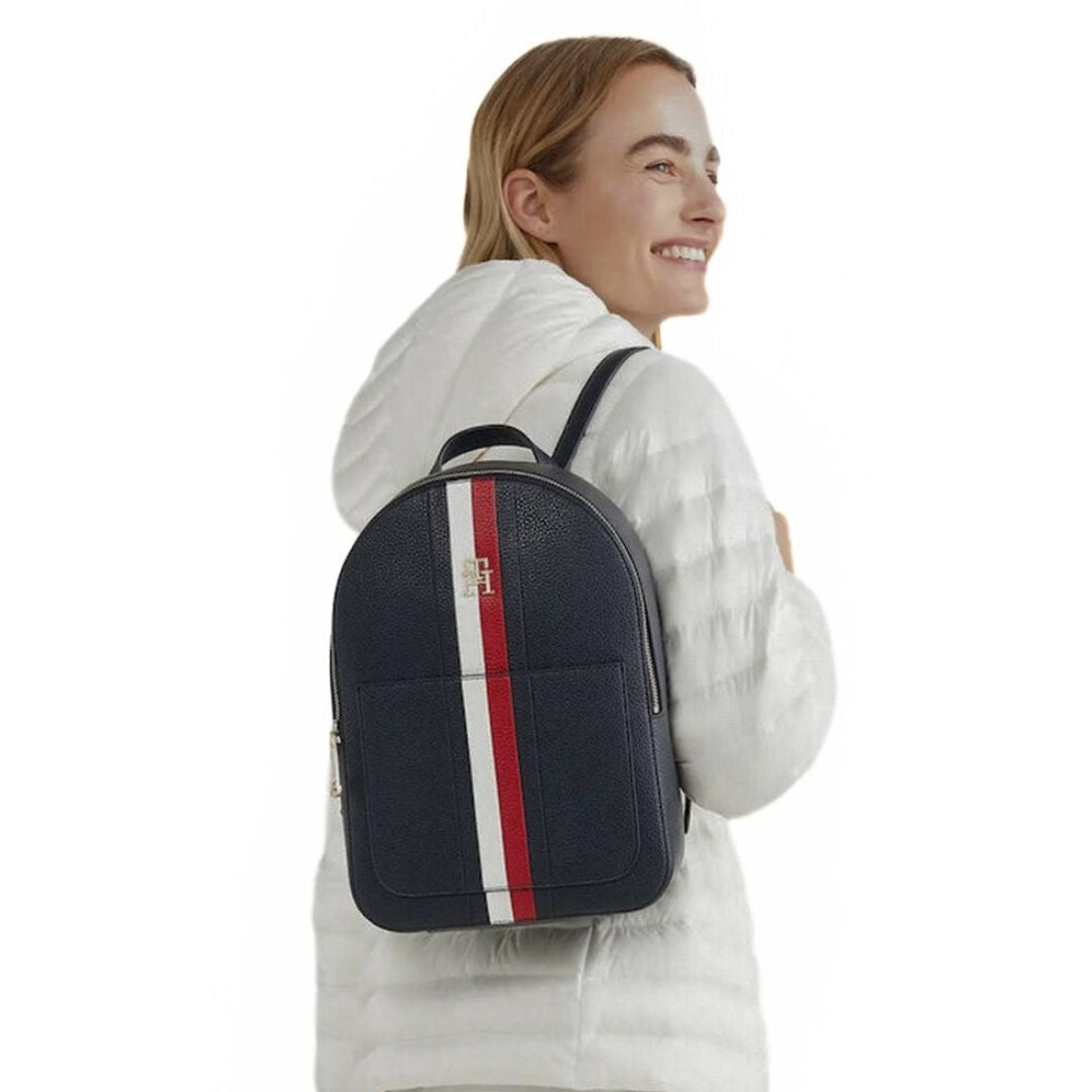 Tommy Hilfiger Th Emblem Backpack Corp AW0AW14216-DRKNVY - Dark Navy
